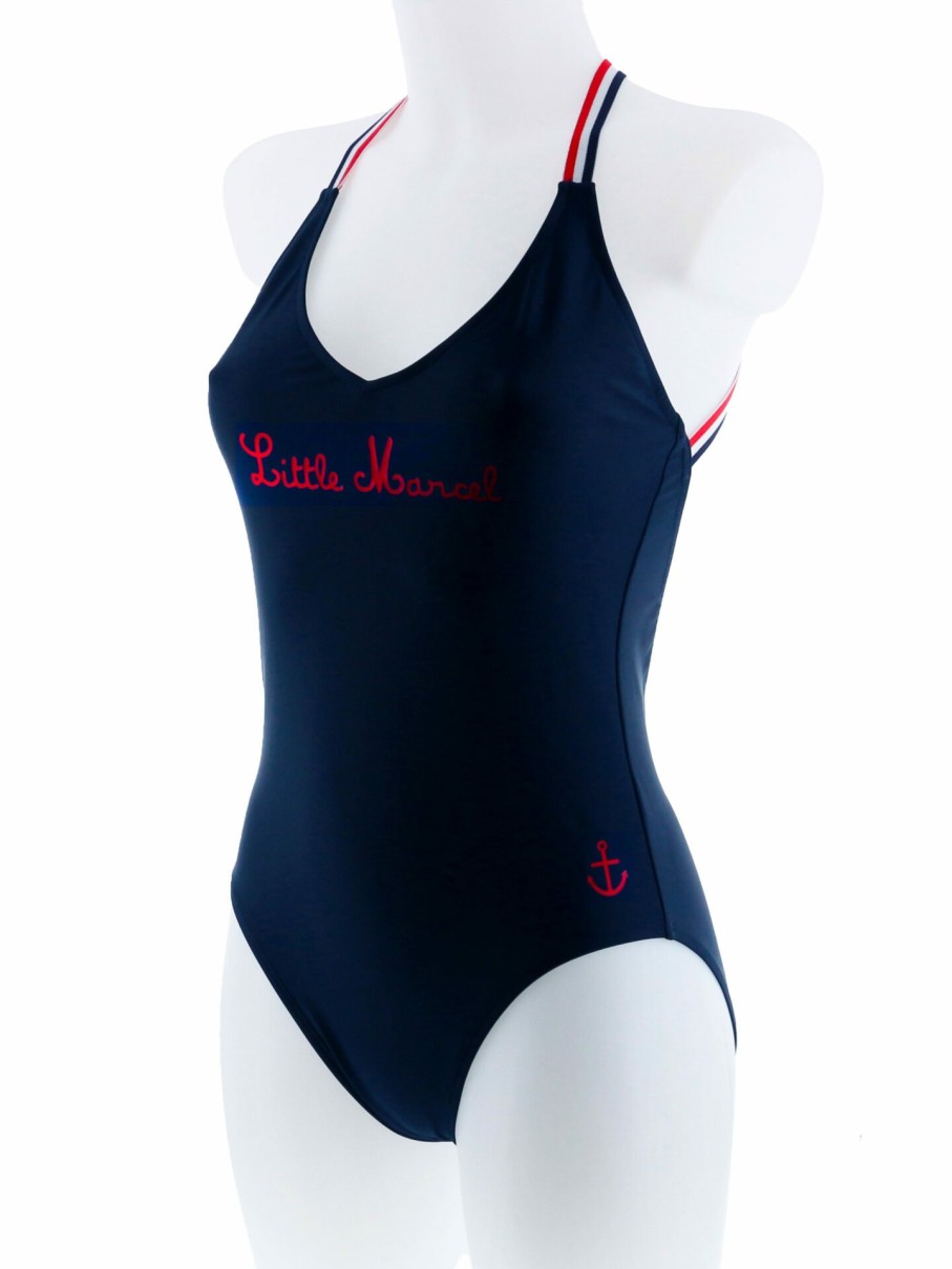 Little Marcel LITTLE MARCEL | Maillot De Bain 1 Piece Femme Uni Marine