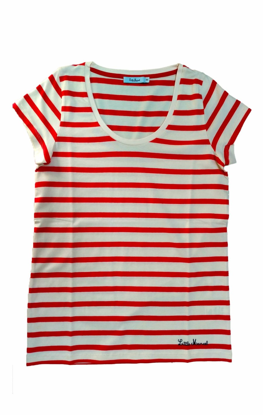 Little Marcel LITTLE MARCEL | Tee-Shirt Manches Courtes Femme Eglantine Ecru Rouge