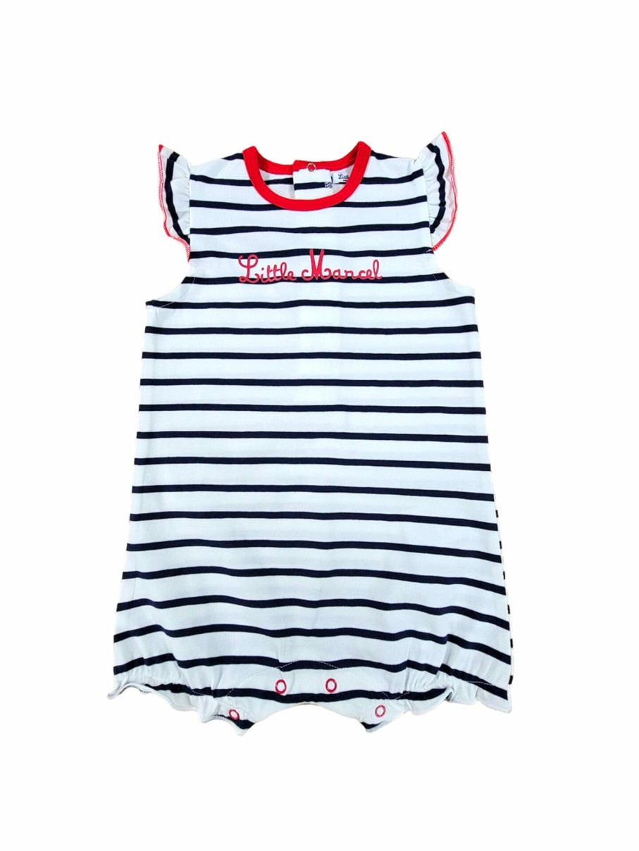 Little Marcel LITTLE MARCEL Ensembles & Combinaisons | Barboteuse Bebe Fille Marin Bleu-Marine