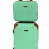 Little Marcel LITTLE MARCEL Valises | Set Valise Cabine 55 Cm Et Vanity Little Marcel Abs Vert Pastel