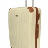 Little Marcel LITTLE MARCEL Valises | Valise Moyenne Taille 65 Cm Little Marcel Rigide Abs Creme