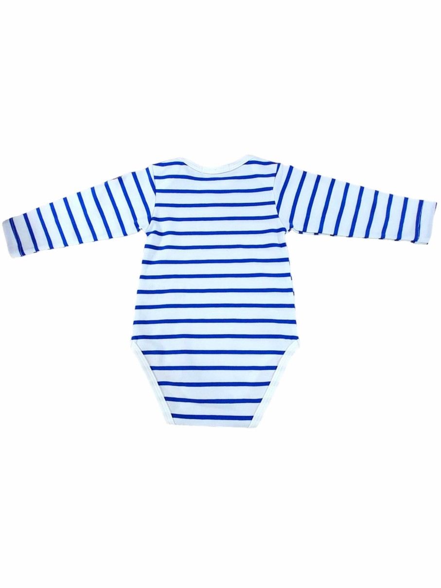 Little Marcel LITTLE MARCEL Bodys | Body Manches Longues Bebe Marin Bleu