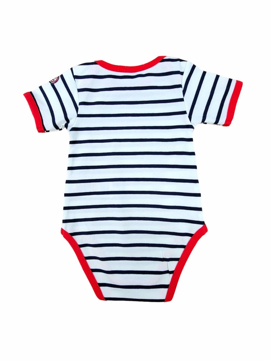 Little Marcel LITTLE MARCEL Bodys | Body Manches Courtes Bebe Marin Bleu-Marine