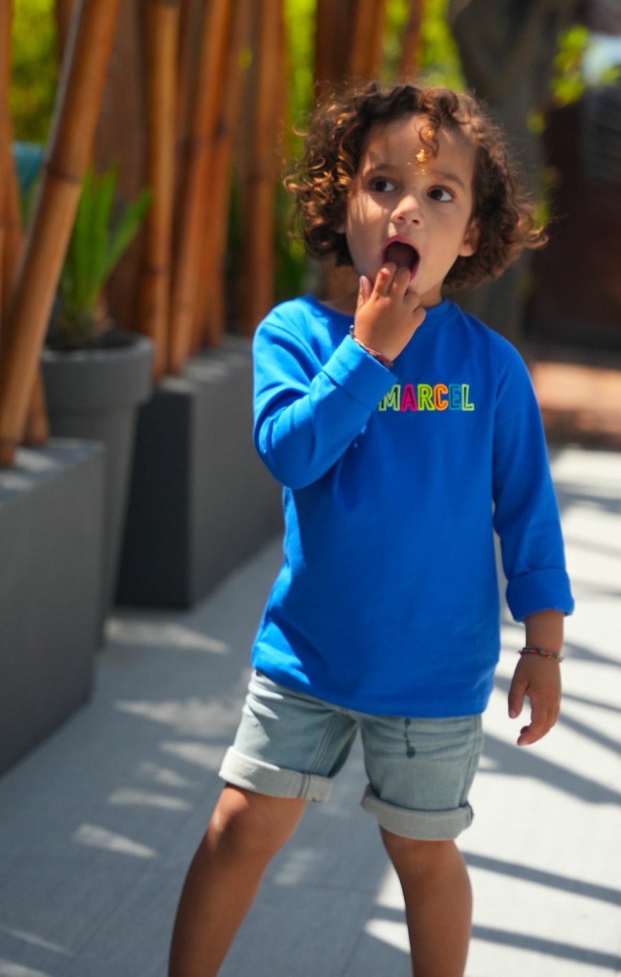 Little Marcel LITTLE MARCEL Garçon | Tee-Shirt Manches Longues Enfant Garcon Tolio Bleu