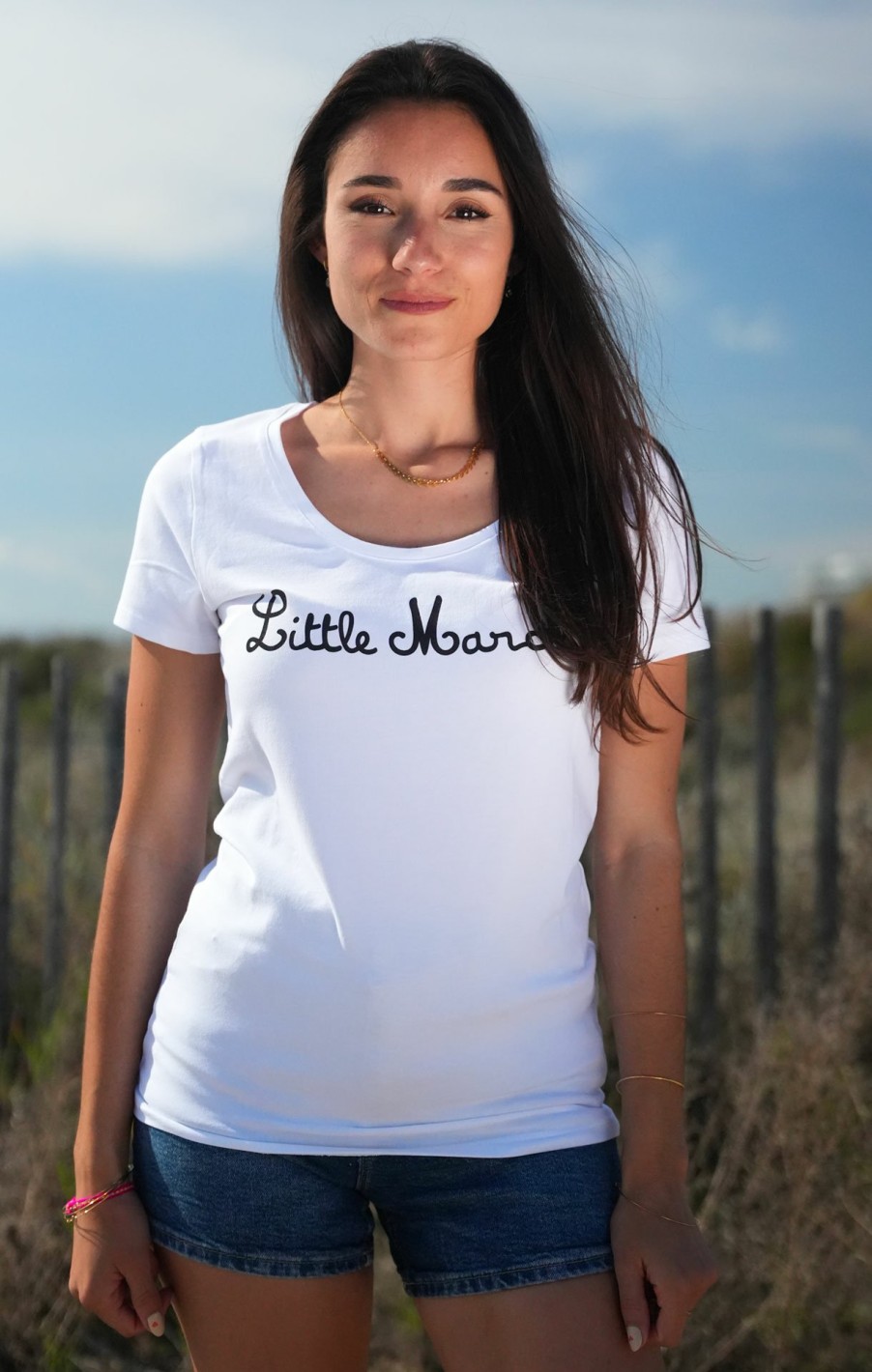 Little Marcel LITTLE MARCEL | Tee-Shirt Manches Courtes Femme Thinks Blanc