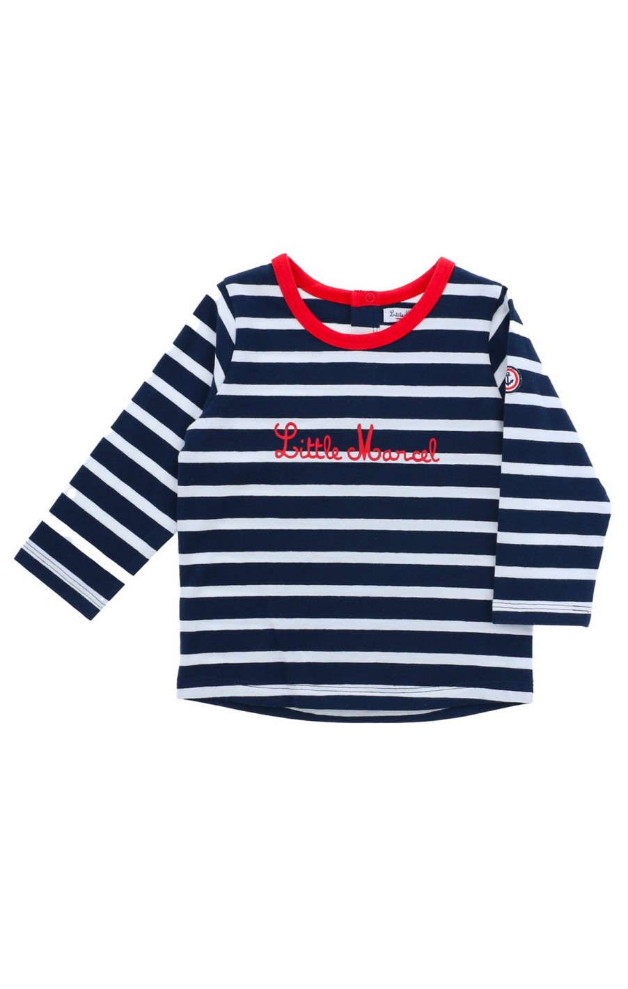 Little Marcel LITTLE MARCEL Débardeurs & T-shirts | T-Shirt Manches Longues Bebe Raye