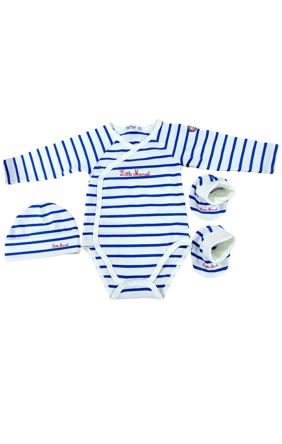 Little Marcel LITTLE MARCEL Kit Naissance | Kit Naissance Bebe Marin Bleu