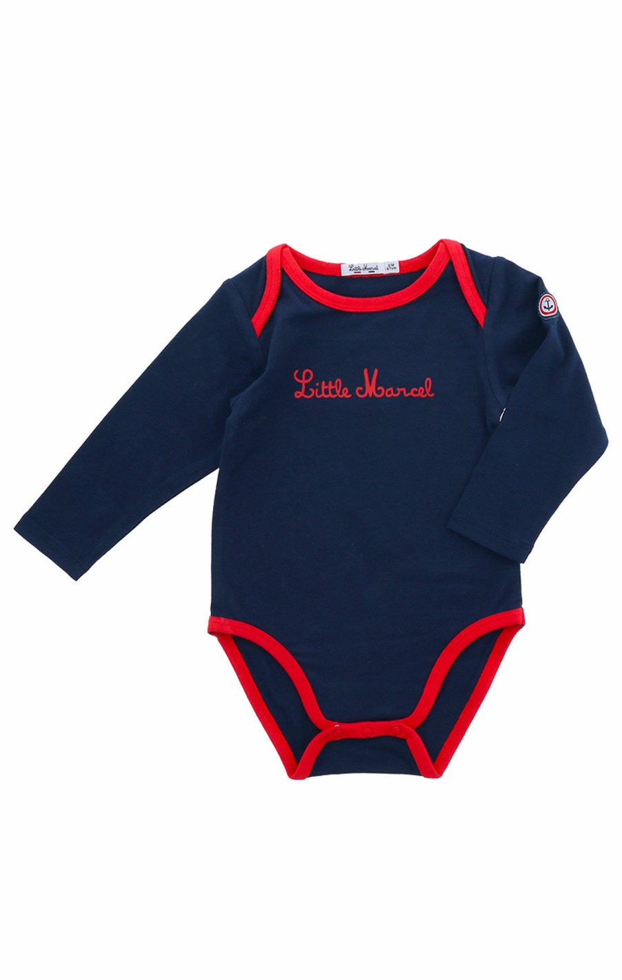 Little Marcel LITTLE MARCEL Bodys | Body Manches Longues Bebe Marine